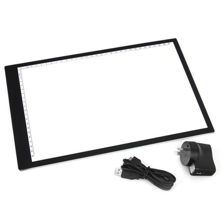 A4 LED LightBox Pattern Tracing Pad Light Art Stencil Drawing Design Box