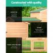 i.Pet Chicken Coop Rabbit Hutch 138cm x 44cm x 85cm Large Chicken Coop House Run Cage Wooden Outdoor