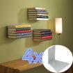 14*14*13 Wall Design Home Decor Invisible Conceal Book Shelf Floating Bookshelf x4