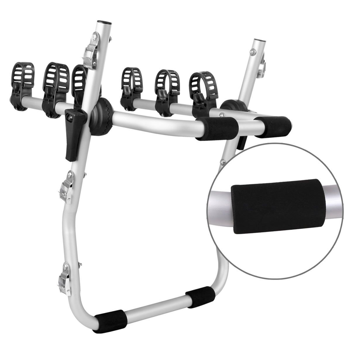 Foldable Aluminium StrapOn 3 Bicycle Bike Rack Carrier Crazy Sales