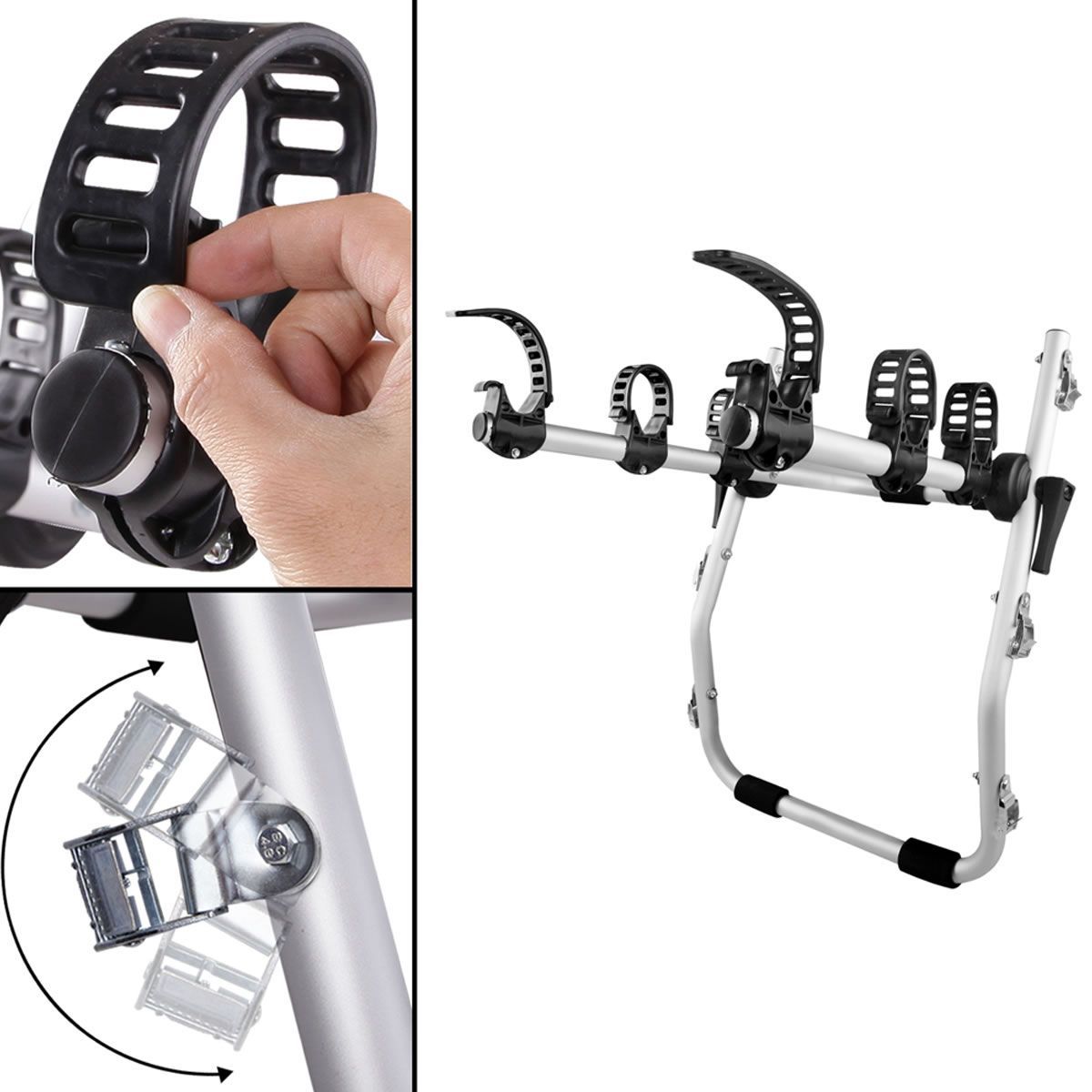 Foldable Aluminium StrapOn 3 Bicycle Bike Rack Carrier Crazy Sales