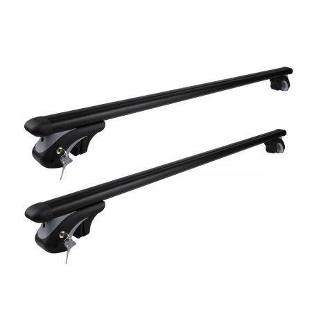 Universal Aluminium Car Roof Rack Cross Bar with Security Lock 1350mm - Black