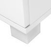 Artiss Bedside Table 2 Drawers High Gloss - White