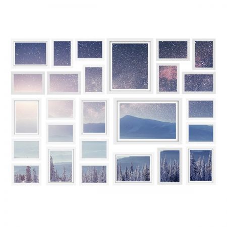 26 Pcs Photo Frames Set Wall White Crazy Sales