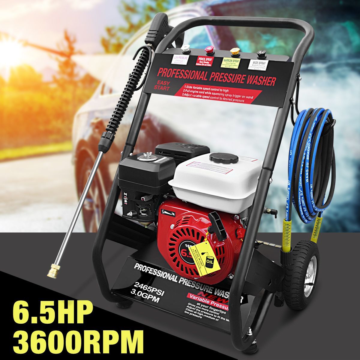 6.5HP Gasoline High Pressure Washer