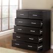 Artiss 6 Chest of Drawers - ANDES Walnut