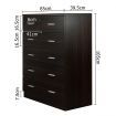 Artiss 6 Chest of Drawers - ANDES Walnut