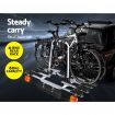 Bicycle Bike Carrier Rack with Tow Ball Mount - Black Silver