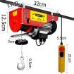 Giantz Electric Hoist Winch 125/250KG Cable 18M Rope Tool Remote Chain Lifting