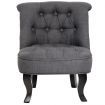 Lorraine Chair French Provincial Kid Fabric Sofa - Misty Grey