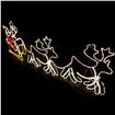 2.4m Giant Santa Sleigh with 2 Deer