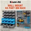 Baumr-AG Wall Mounted Tool Parts Storage Bin Rack