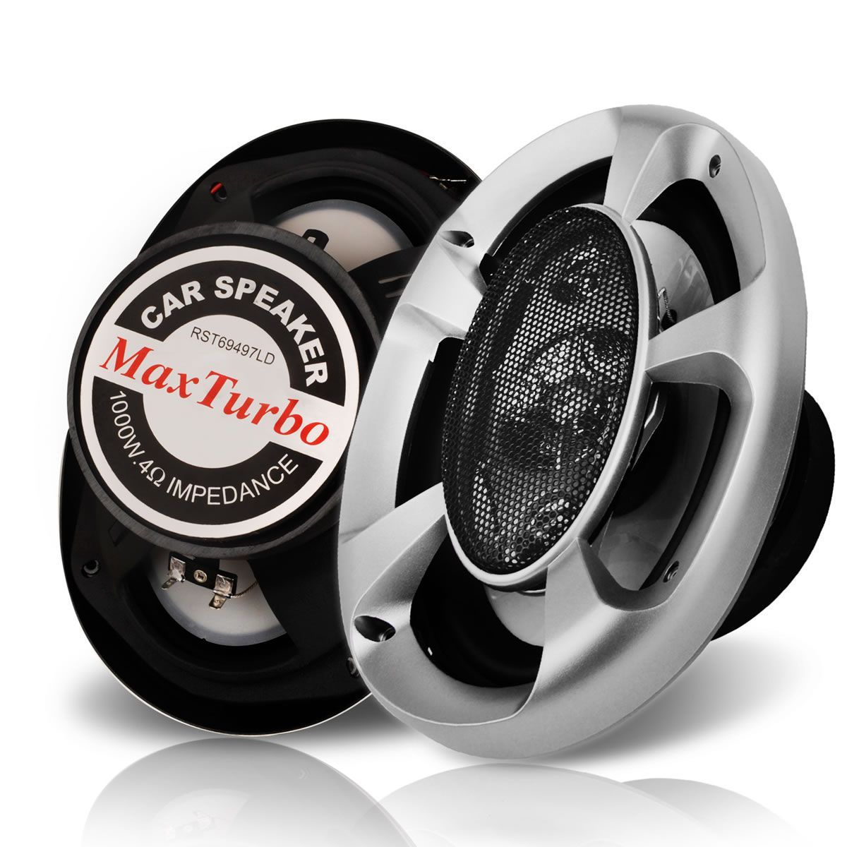 Set of 2 MaxTurbo Car Speakers with LED Light 1000w Crazy Sales