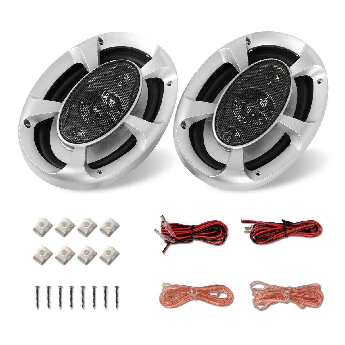 Set of 2 MaxTurbo Car Speakers with LED Light 1000w Crazy Sales