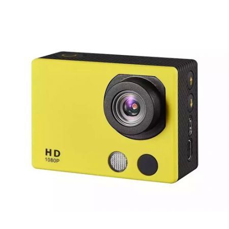 HD18A Full HD 1080P 2-inch Touch Screen Waterproof Sports Action Camera - Yellow