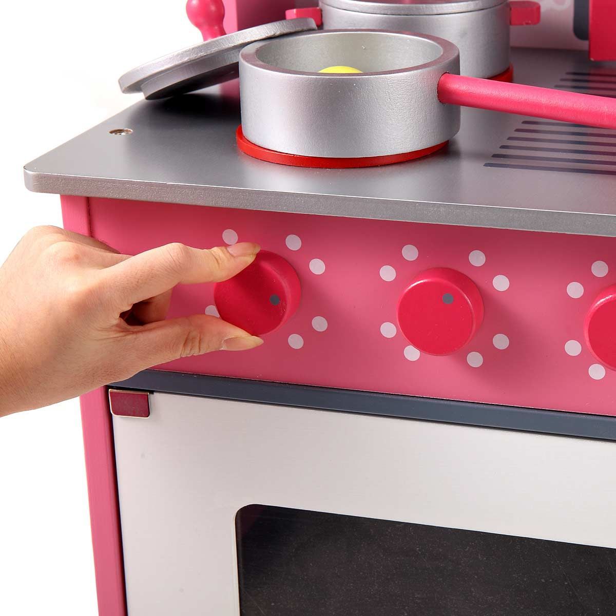Pink Wooden Toy Kitchen Set Crazy Sales