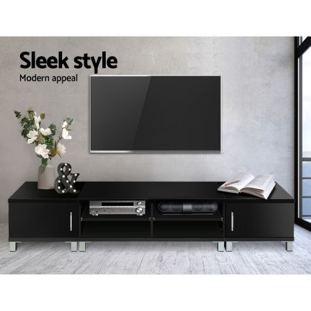 Artiss TV Cabinet Entertainment Unit 190cm Black Danson