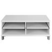 TV Stand Entertainment Unit Lowline Cabinet Drawer - White