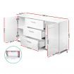 Artiss Buffet Sideboard High Gloss - White
