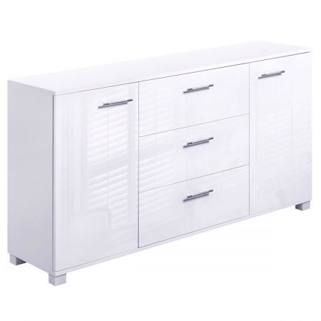 Artiss Buffet Sideboard High Gloss - ZARA White