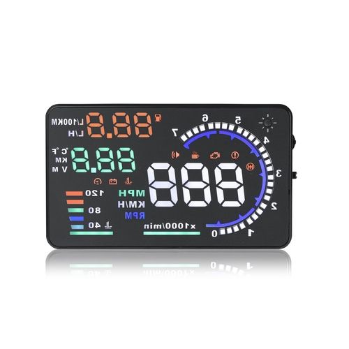 5.5 HD HUD A8 Auto Car Head Up Display Speeding Warning OBD2 Interface