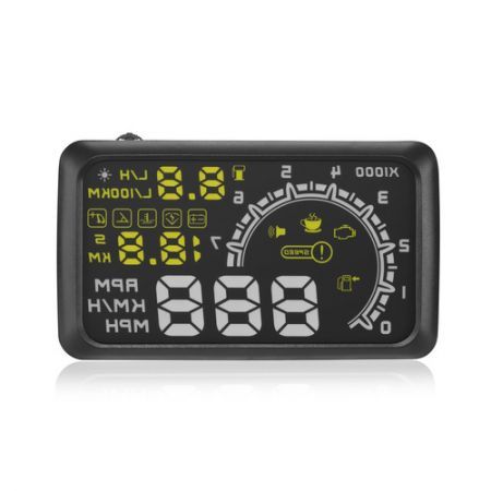 LUD 5.5 New HUD W02 Car Windshield Digital Head Up Display Speeding Warning OBD2