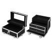 Portable Cosmetic Beauty Make Up Carry Case Box - Crocodile Black