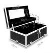 Portable Cosmetic Beauty Make Up Carry Case Box - Crocodile Black