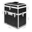 Portable Cosmetic Beauty Make Up Carry Case Box - Crocodile Black