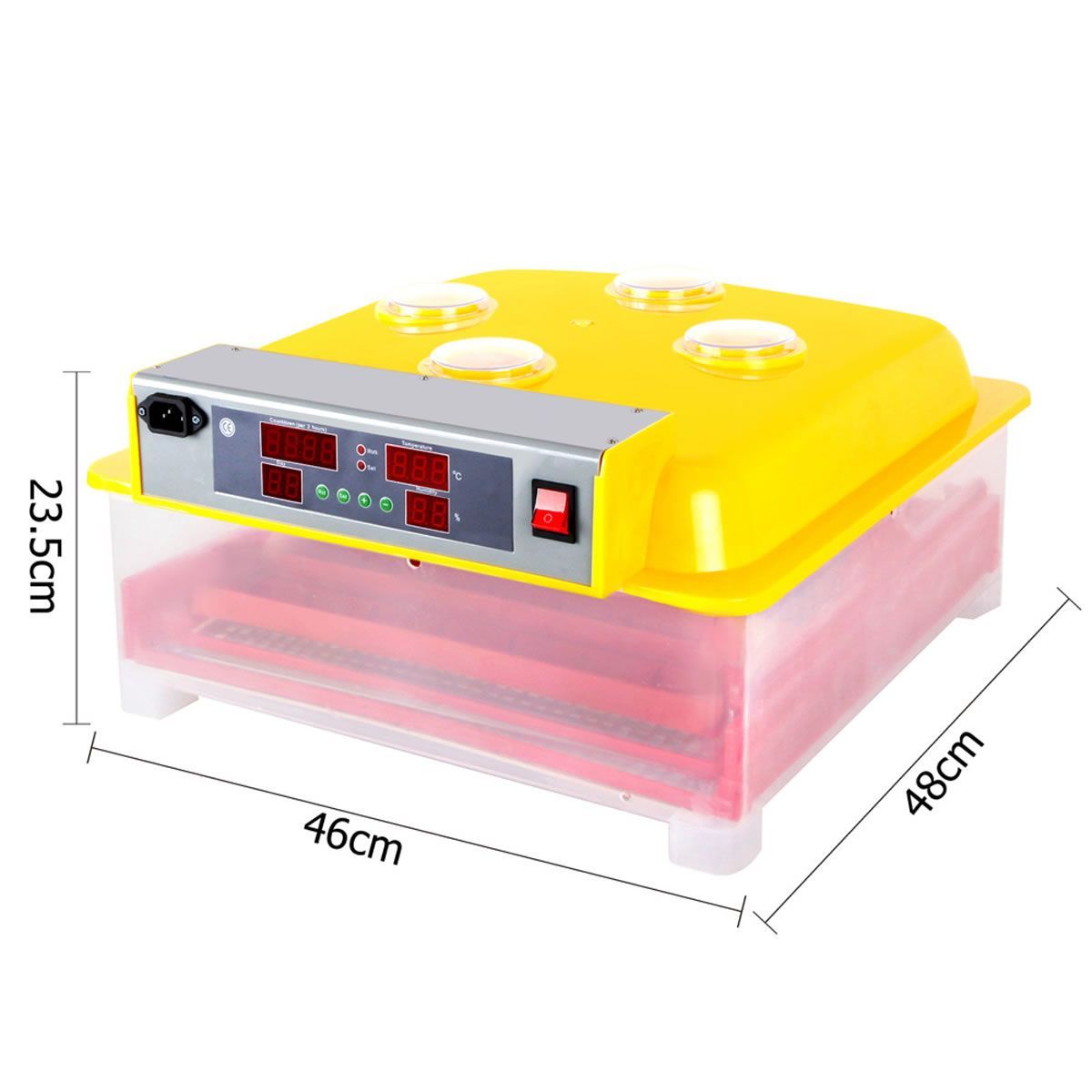 Automatic 60 Egg Incubator - Yellow | Crazy Sales