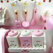 Children Wooden Kitchen Play Set - Pink