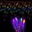 Jingle Jollys Christmas Lights 20M 800 LED Icicle Light Multi-coloured