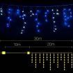 Jingle Jollys Christmas Lights 20M 800 LED Icicle Light Blue White Decorations