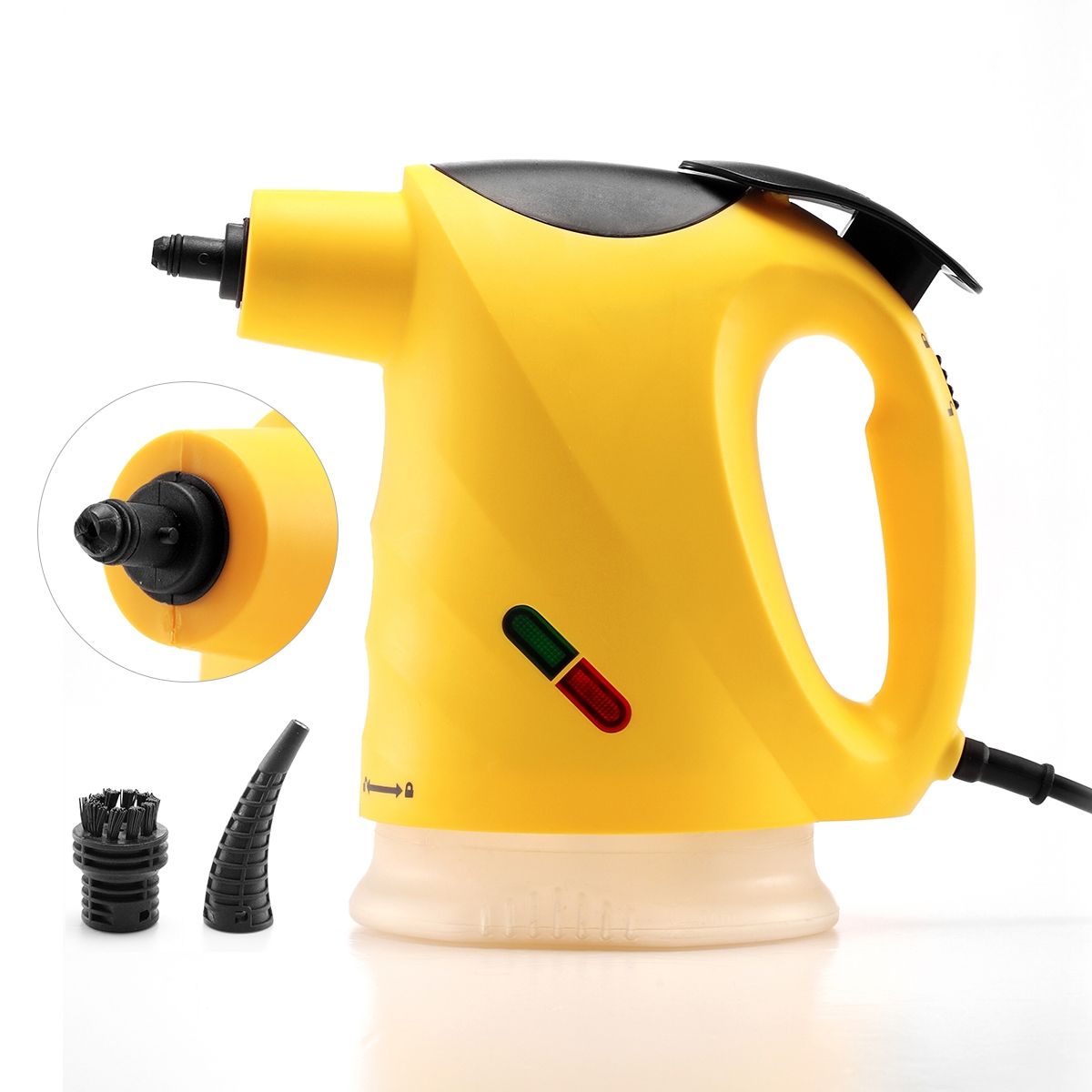 1300W Handy Steam Cleaner with Attachments Crazy Sales