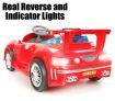 6V Electric Ride-On Sports Car with Lights / Horn / Music & Remote Control - Red - Ages 3+