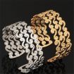 U7 18K Gold Plated S Vintage Bangle Ring Set Cuff Bracelet Jewelry Gift