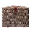 Alfresco 4 Person Picnic Basket Set Insulated Blanket Bag