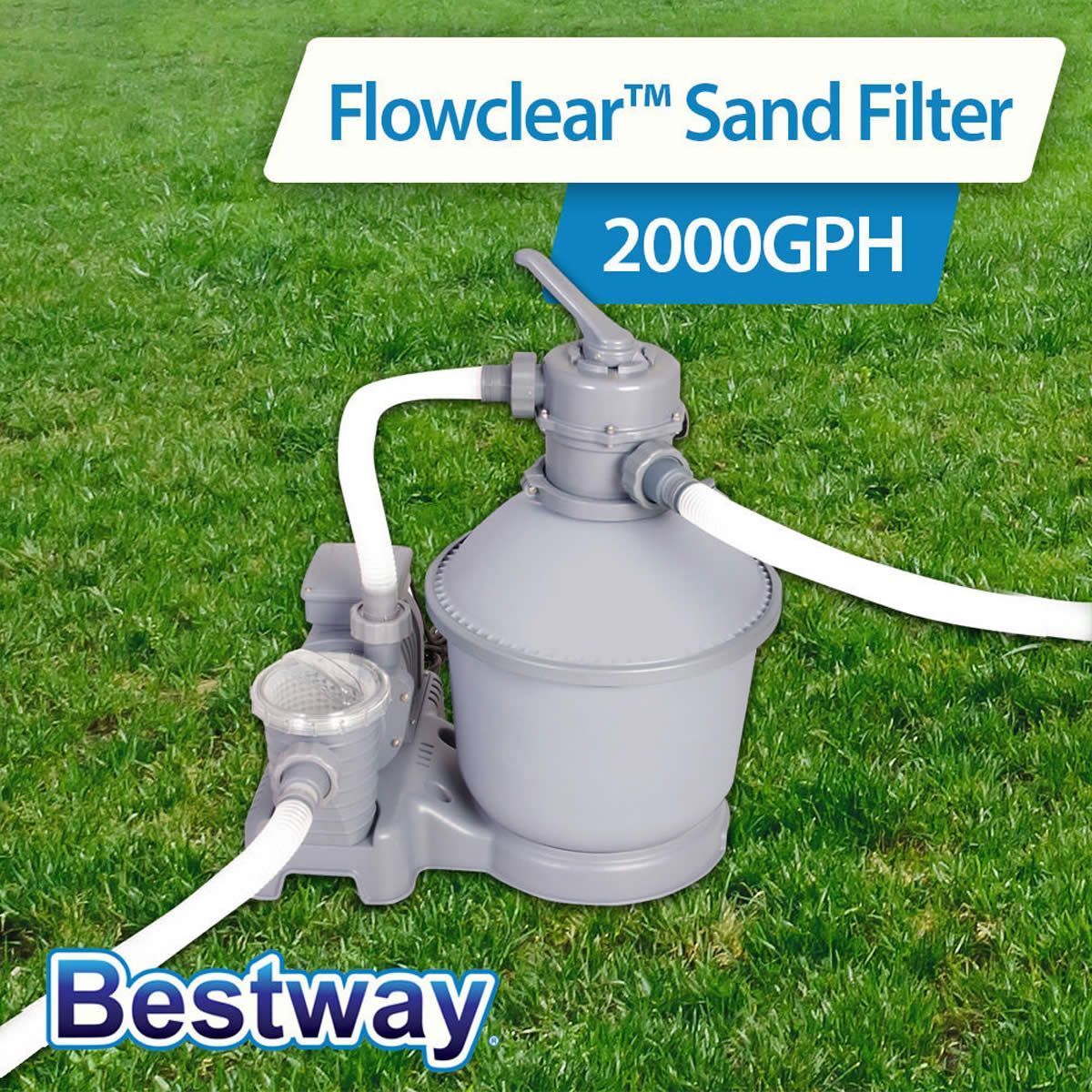 Bestway 2000GPH Sand Filter Pump 58315 for Above Ground Swimming Pool