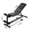 FID Flat Adjustable Bench 150kg with Resistance Bands