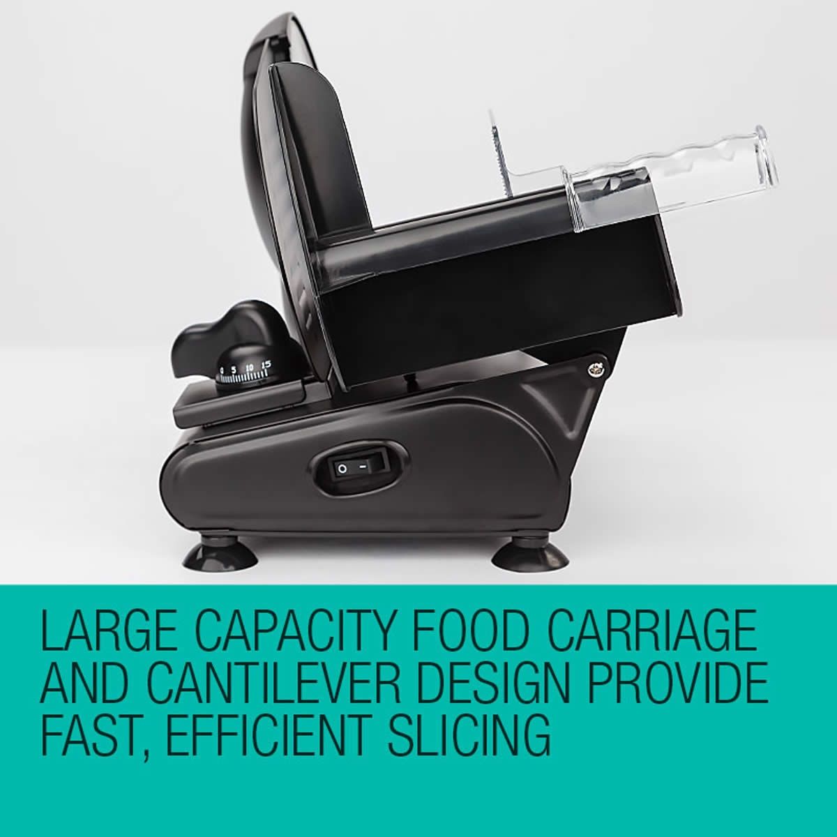 Eurochef 19cm Meat Slicer MS19B Black Crazy Sales