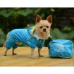 Pet Dog Raincoat Colorful Waterproof Clothes For Dogs Yellow Size S