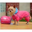 Pet Dog Raincoat Colorful Waterproof Clothes For Dogs Yellow Size S