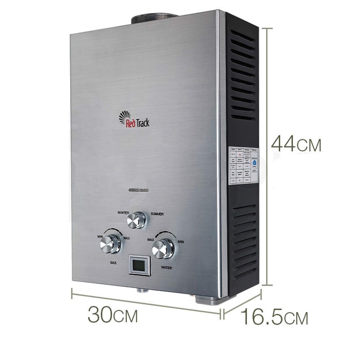 Red Track Portable Gas Hot Water Heater with Pump RTK12 Crazy Sales