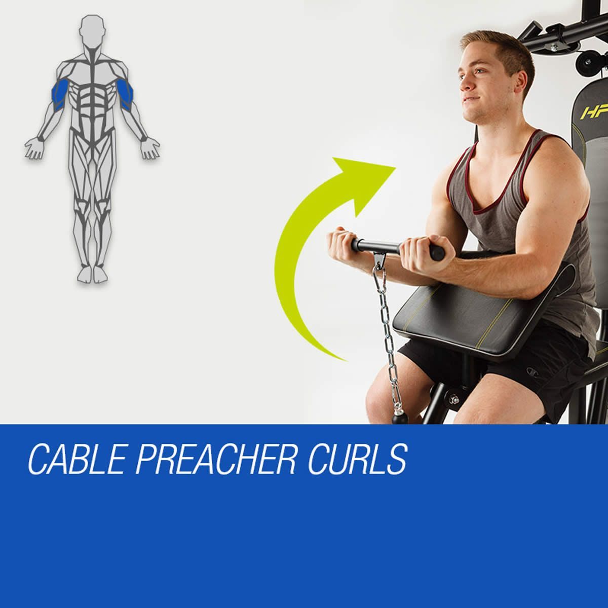 HPF Cable Bench Press MultiStation Home Gym Crazy Sales