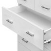 Artiss 6 Chest of Drawers - ANDES White