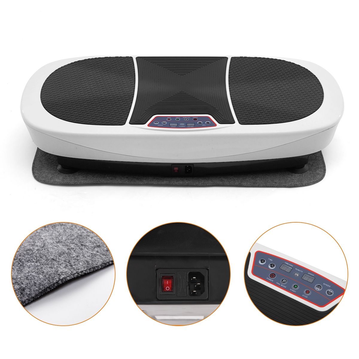 Genki 360 Degree 3D Shake Ultra Slim Body Vibration Plate