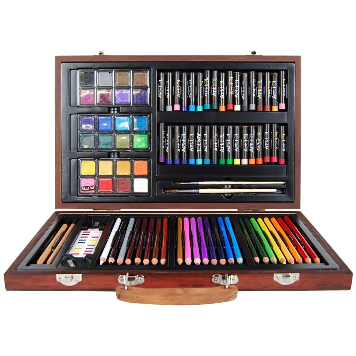 Art Box Wooden Set for Colouring Painting Drawing 88 Piece