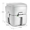 20L Portable Camping Toilet Waste Water Tank Travel RV Boating Outdoor Mobile Flushing Potty