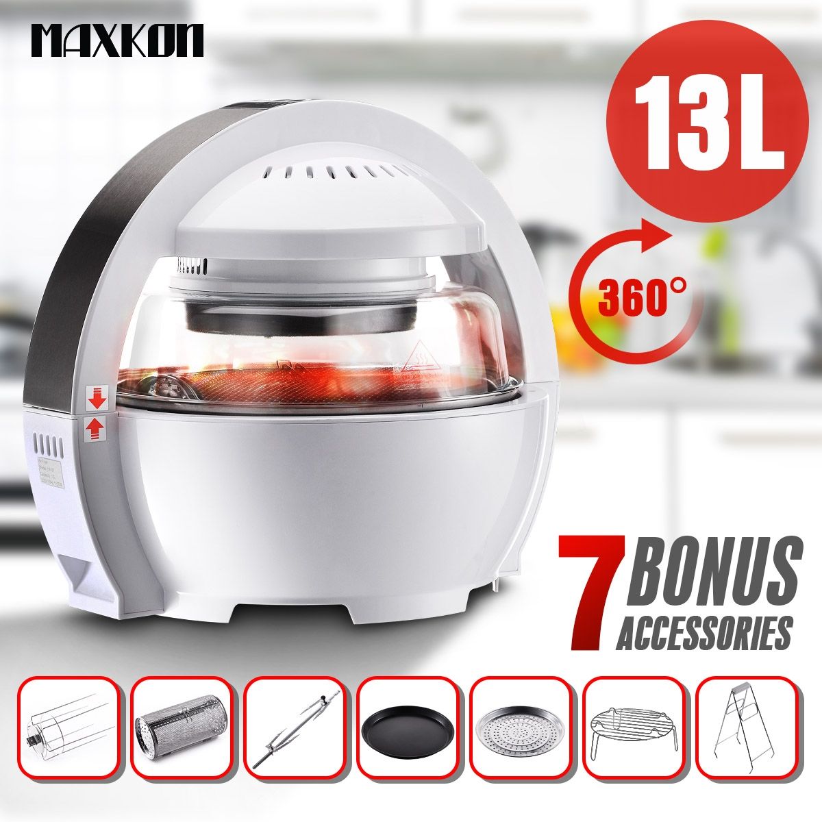 Space Capsule Inspired Design Air Fryer Oven Cooker