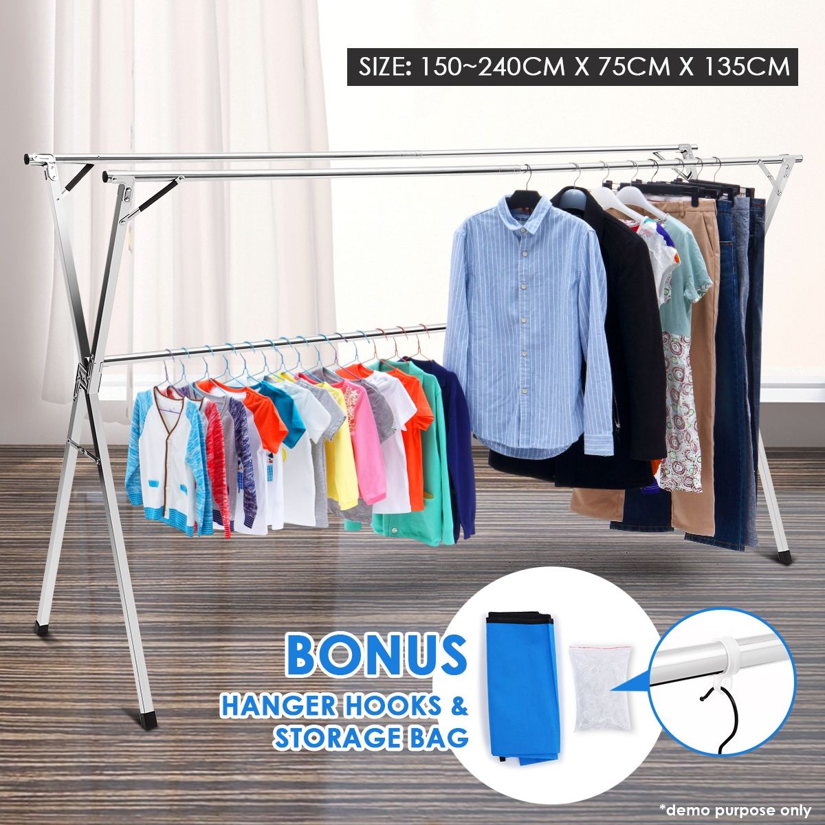 Foldable Stainless Steel Drying Rack